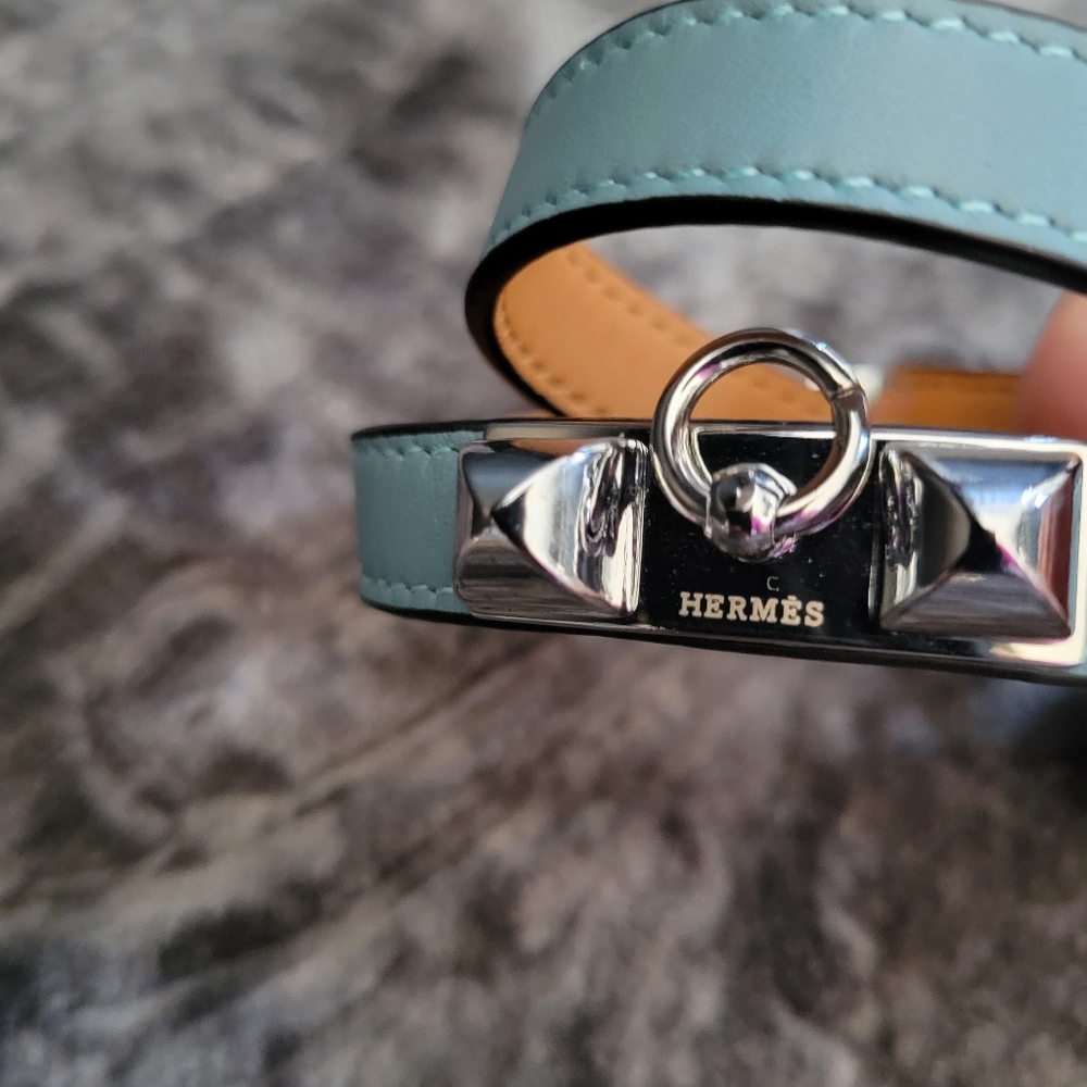 Quality Double Wrap Leather Rivale Bracelet - Picture 2 of 12